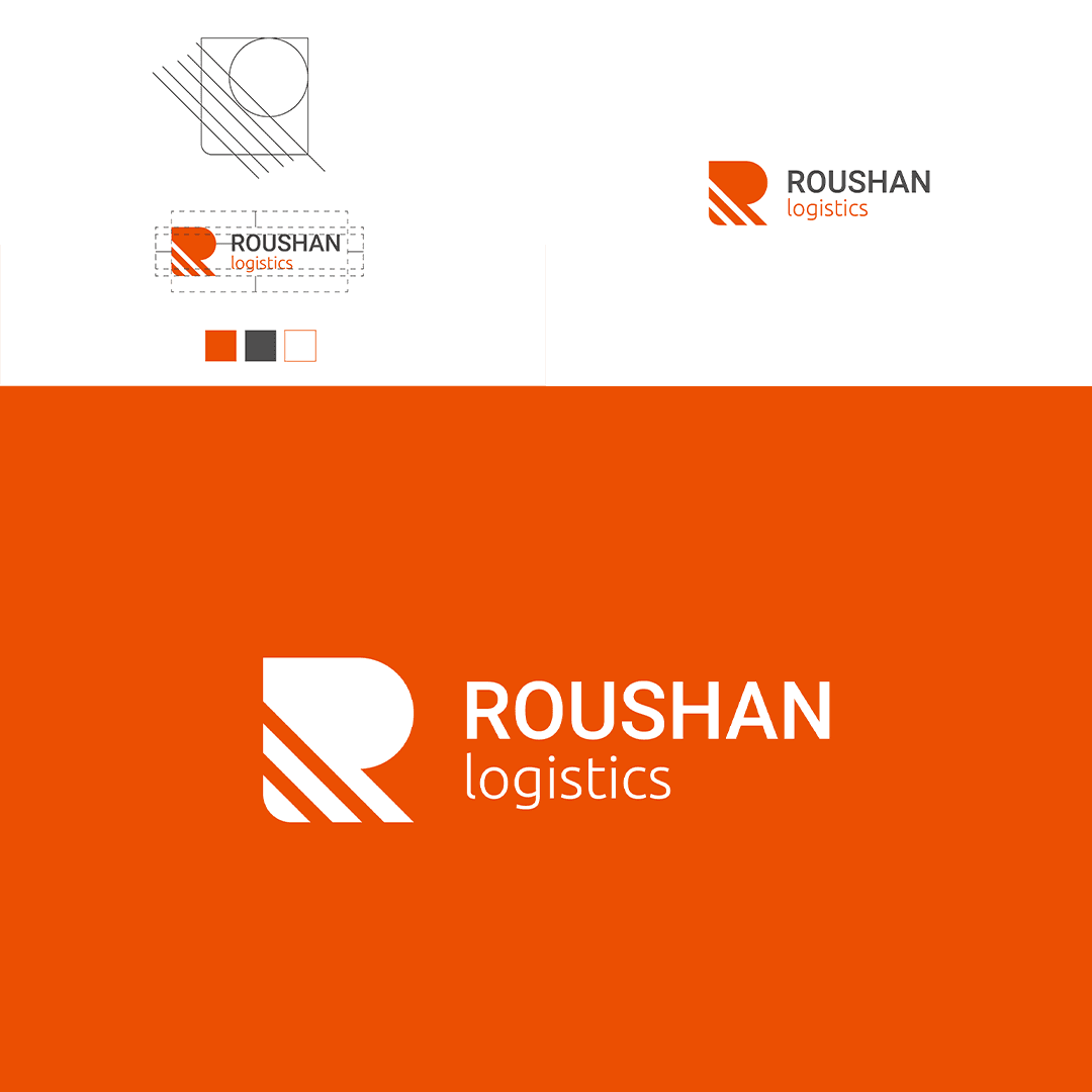 Roushan logo design